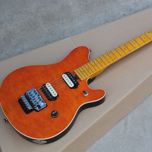 Åtta färger Electric Guitar med humbuckers quiltad lönnfanéranpassningsbar