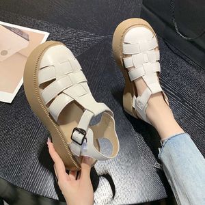 Sandals Women's Gladiator 2023 New Platform Summer Fashion Women Heels Heels Shoes Beach Sandal Pu Sandalias Mujer Y2302