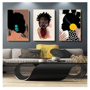 Wall Art Canvas Painting Abstract Nordic Posters And Prints Wall Pictures For Living Room Decor African Traditional Tribal Style Woo