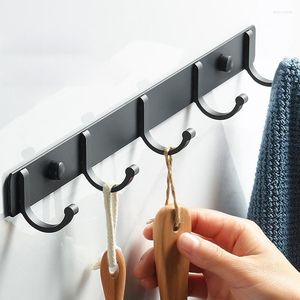 Hooks Row Hook Wall For Hanging Hat Clothes Coat Hanger Key Towel Holder Door Bathroom Storage Rack