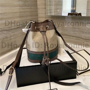 Classic 2021 Luxurys Designers Shoulder Bags Leather Handbags Girl Fashion Women Cross Body Metallic CrossBody Bucket bag Handbag307p