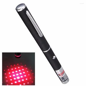 Ficklampor facklor Enkel dot Högeffekt Hunting Laser Sight Device Pointer Red Beam With Star Cap Head 650nm 5MW