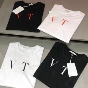 2023 Fashion Mens Designer Pattern Print T Shirts Svart nyaste stil Polos T-shirt M￤n kvinnor H￶gkvalitativ kort ￤rm Tees S-7XL