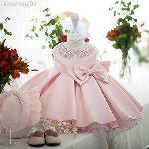 Flickans klänningar Baby Girl Birthday Dress Green Fluffy Flower Girl Dresses For Weddings Kids Princess Ball Gown Spanish Baptism Baby Girl Dress W0224