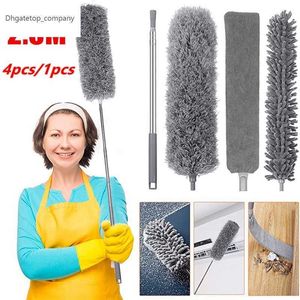 New Microfiber Duster Extendable Duster Cleaner Brush Telescopic Catcher Mites Gap Dust Removal Dusters Home Cleaning Tools 1.4 2.5M