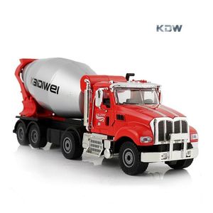 KDW Diecast legering Cement Mixer Model speelgoed, betonnen vrachtwagen, 1:50 Engineering Vehicle, Ornament for Kid Birthday Boy Cadeau, verzamelen, 2-1