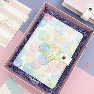 Gratis A6 Spiral Bound Planner Kawaii Stationery Student Daily Notebook Creative Silver Gold Pink Dream