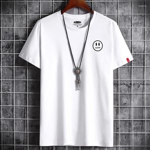 T-shirt da uomo 2023 di marca T-shirt da uomo in cotone di grandi dimensioni O-Collo Minimalista Manica corta Camicia da uomo estiva S-6XL Abbigliamento per adolescenti Top Tee