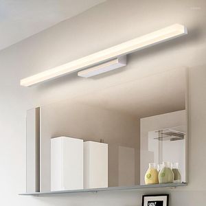 Lâmpadas de parede espelho de LED mais longo AC100-240V Moderno cosmético acrílico lâmpada iluminação de banheiro à prova d'água 40cm 50cm