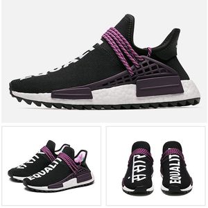 Sapatos esportivos de raça humana para homens Pharrell Hu Sapatos Solar Solar Pack Pack Shoes de corrida Top Pharrell Williams Sneakers 006