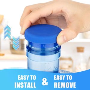 5 Gallon Water Jug Drinkware Lid Cap Silicone Spill Resistant Reusable Replacement Cap Fits 55mm Bottles