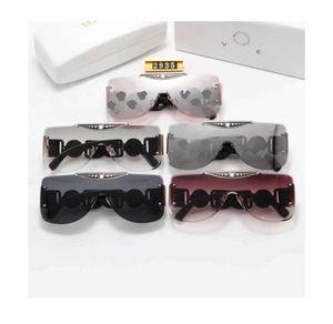 Designerin Versage Sonnenbrille f￼r Frauen -Herrenzyklus luxuri￶ser Mode Sport polarisieren Sie Sonnenbrillen Neue personalisierte ￜbergr￶￟e Brille