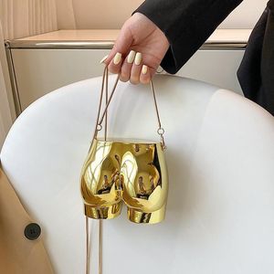 Evening Bags Acrylic Chain Bag Women's Fashion Diagonal Funny Design Party Girls' Solid Color Headset Lipstick Shoulder