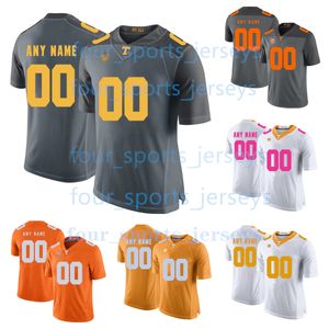 Camisas de futebol personalizadas do NCAA College Tennessee Volunteers 1 Jason Witten 11 Joshua Dobbs 16 Peyton Manning 5 Hendon Hooker 3 Tayven Jackson 7 Joe Milton III