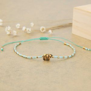 Link Chain KELITCH Miyuki Beads Women Bracelets Lucky Elephant Adjustable Bracelet Stack Cuff Gift Couple Bangle Fashion Jewelry Wholesale G230222