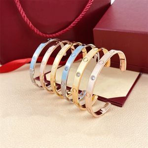 pulseira de gr￣o de ouro pulseira de amor para homens homens solteiros bracelete de diamante 0,10 cpen semicircle j￳ias charme prata rosa bracelets de designer pulseiras