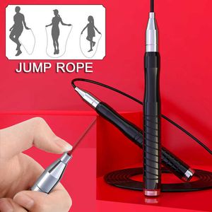 Jump Ropes Selflocking Jump Rope 25mm Steel Wire Hopping Rope Professional Boxing Training Racing Rope Fitness Viktminskning Fat Burn J230224