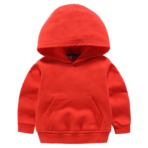 New children's children's clothing boys spring autumn models solid color small children's tops girls clothes tide hooded sweatshirt