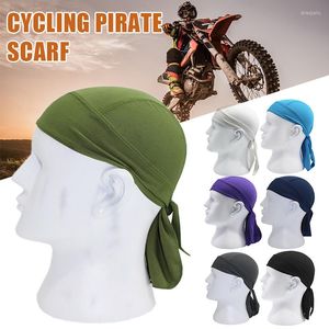 Cappellini da ciclismo 1pc Berretto da esterno ad asciugatura rapida Uomo Donna Bandana da motociclista aderente Testa da legare Sciarpa da equitazione da corsa Pirata