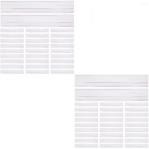 Pcs Learning Sentence Strips White Word Lattice Classroom Paper Flash Cards Child