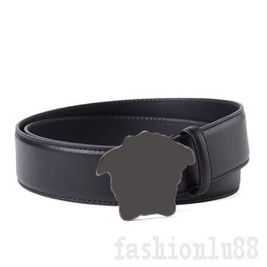 Cintura da uomo di lusso da donna cintura nera tinta unita con fibbia in lega di moda cinturone in pelle di vacchetta materiale comode cinture in pelle da uomo firmate PJ017 B23