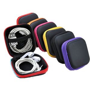 Estojo quadrado proteger para fone de ouvido giratório caixa de armazenamento multifunção bolsa chaves linhas recipiente fidget spinners estojos moda