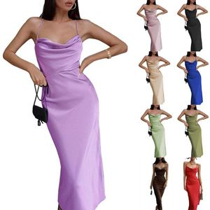 Casual Dresses Women Sexy Package Hip Suspender Dress Summer Street Fashion Sweet Sleeveless Slim