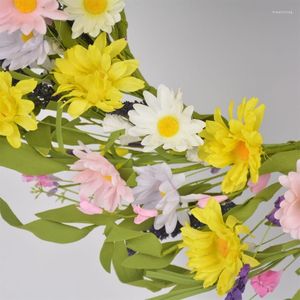 Dekorativa blommor Daisy Wreath 17 