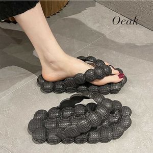 Slippers 2023 Summer New Personality Bubble Fashion Home Massage Bottom Shoes for Men and Women's Sandals Flip Flops Y2302