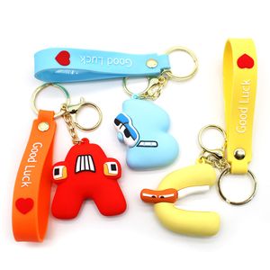 26 알파벳 전설 Keychain 알파벳 Lore 영어 알파벳 펜던트 어린이 깨달음 인형 교수형 액세서리