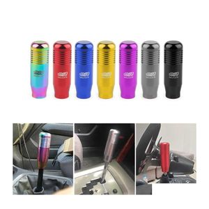 Shift Knob 8 Color Car Aluminium Manual Gear Stick Transmission GearStick Spake Shifter 8.5cm Drop Leverans Mobiler Motorcyklar delar DHPFO