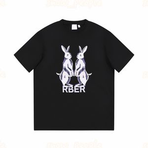 Projektant Summer T Shirt Women Kangaroo Print Tees Men Men Short Rleeve Tops Rozmiar S-XL