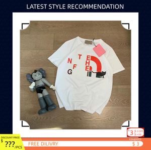 Summer Milan Designer Dam T-shirt Herr T-shirts Lyxigt mode 100 % bomull Casual Kortärmade Toppar Loose Street hans och hennes kläder Hiphop T-shirt