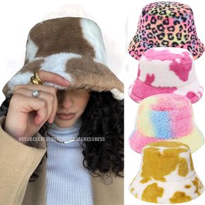 Wide Brim Hats Bucket Hats Women's Bucket Hat Plush Panama Hats for Femme Outdoor Keep Warm Autumn Winter Korean Style Fashion Ear Protection Fisherman Cap 230223