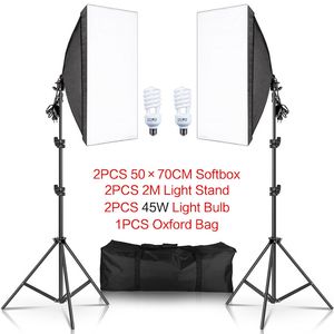 Professional Photography softbox Lighting soft box With Tripod E27 Photographic Bulb Continuous Light System for Photo studio