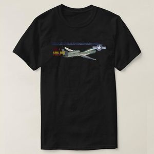 Męskie koszulki USAF RQ-4 Global Hawk zdalnie pilotowany nadzór nad samolotem Koszulka bawełniana krótkie t-shirt o nokół