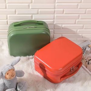 Suitcases s Top Quality Discount 14 inch mini cabin suitcase Fashion Women Travelling Luggage 230223