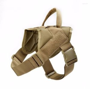 Collari per cani Vestiti tattici Gilet impermeabile in nylon Trazione Cinghie pettorali Forniture per animali domestici K9