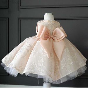 Girl's Dresses Children Spanish Dress Children Princess Vestidos Baby 1 Year Birthday Party Ball Gown Flowers Girls Wedding Baptism Dresses W0224