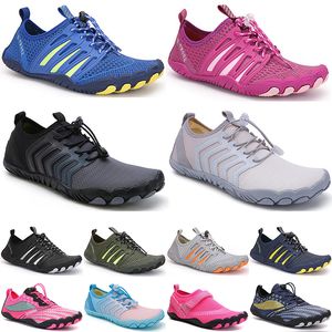 Männer Frauen Wassersport Schwimmen Wasserschuhe schwarz weiß grau blau rosa Outdoor Strandschuhe 016