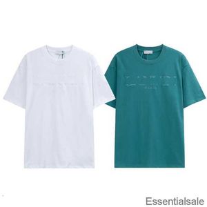 Herrdesigner kvinnor t shirts lanvins sommar t-shirts shorts ￤rmar bomullsavfall l￶sa tees 2023 Italien USA high street modem￤rke vyk