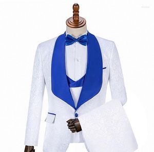 Men's Suits Gwenhwyfar2023 Fine Groomsmen Lapel Groom Tuxedos Men Wedding/Prom/Dinner Man Blazer(Jacket Pants Vest)