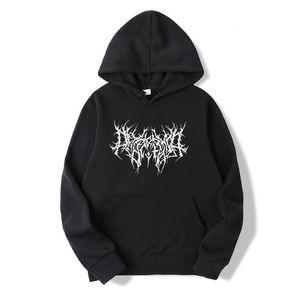 Herrtröjor tröjor gotiska överdimensionerade hoodie långärmade harajuku tröja män och kvinnor estetiska hip hop retro vänner vinter män tröja 230225