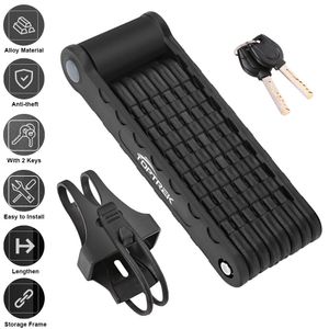 Велосипедные замки Toptrek Bicycle Lock складной велосипедный замок MTB Road Lock High Security Antif-The Scooter Electric E-Bike Accessories 230224