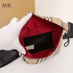 Designer de luxo cinto saco mulheres homens sacos fanny pack cintura sacos clássico xadrez sólido saco impressão design vários estilos elegante e 261j