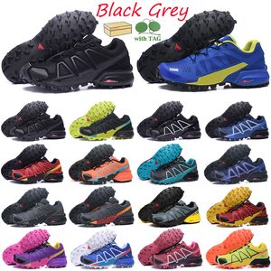 Tränare Salomo Running Shoes Women Speed ​​Cross 4 Outdoor Mens Speedcross Men Outdoor Sports Sneakers