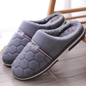 Hausschuhe Hause Herren Schuhe Winter Plus Größe 46 47 48 49 Dicke Warme Indoor Plüsch Männer Rutschen Nicht-slip Wohnungen Mann Baumwolle Schuh