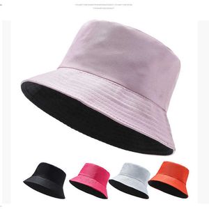 Wide Brim Hats Black White Solid Bucket Hat Unisex Bob Caps Hip Hop Gorros Men Women Summer Panama Cap Beach Sun Fishing Boonie Hat G230224