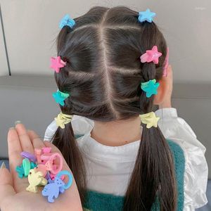 Acessórios para o cabelo para criança laços de garotas definir bandas elásticas de cauda de cartoon rabos de rabo de cavalo para fino grosso