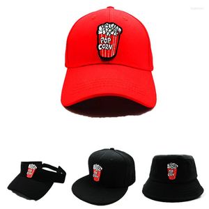 Ball Caps 2023 Letter Popcorn Hafdery Bawełniane czapkę baseballową Hip-Hop Regulowane Hats Snapback Hats dla mężczyzn i kobiet 108